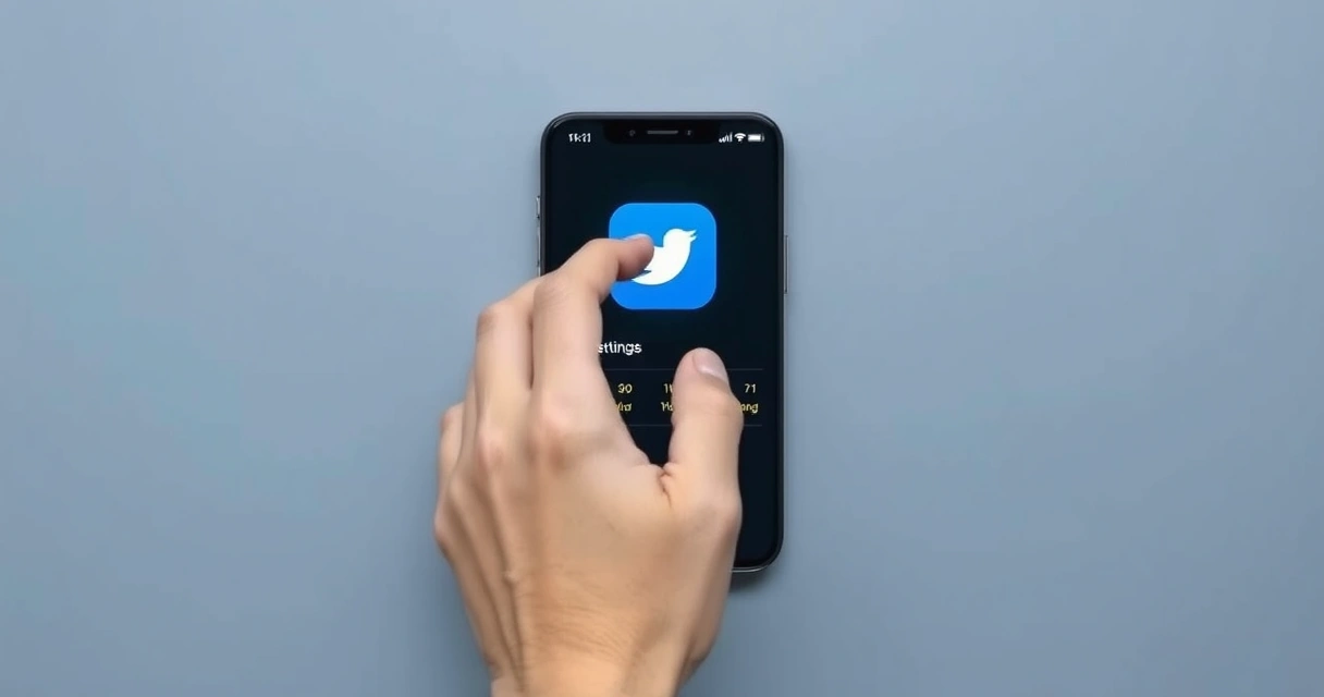 Celular com o aplicativo do Instagram sendo desativado nas configurações