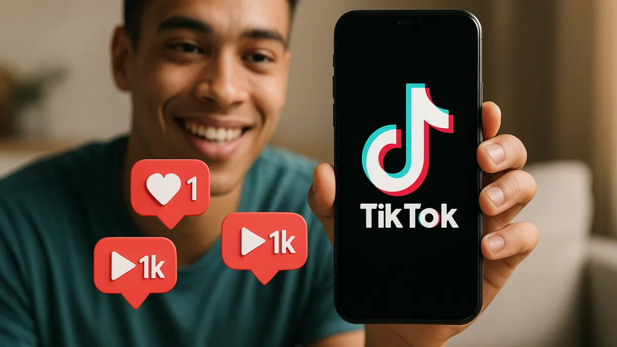Visualizações e curtidas no TikTok grátis