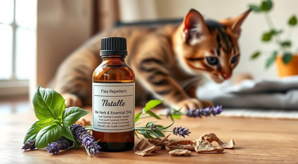 repelente natural para pulgas em gatos