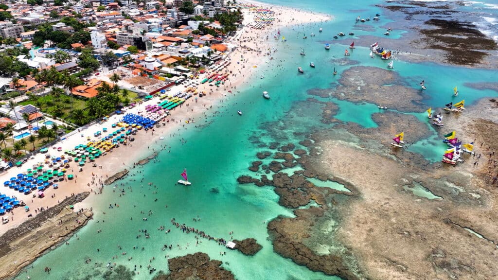 Praia perto do Porto de Galinhas