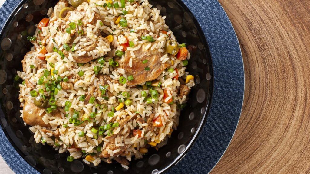 Risoto de frango cremoso que agrada a toda a família -
