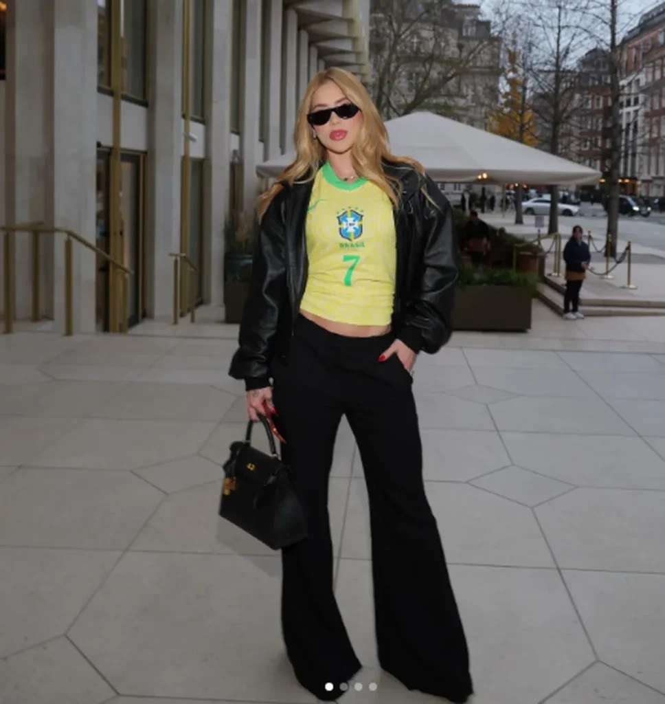 Virginia comenta problema com look antes de jogo de Vini Jr.