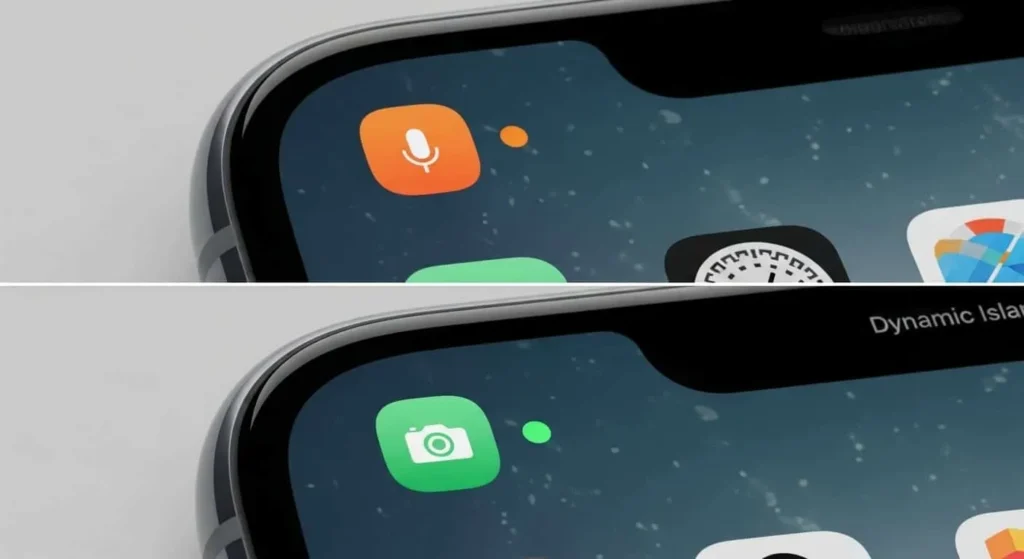 Entenda a função do ponto laranja ou verde no celular