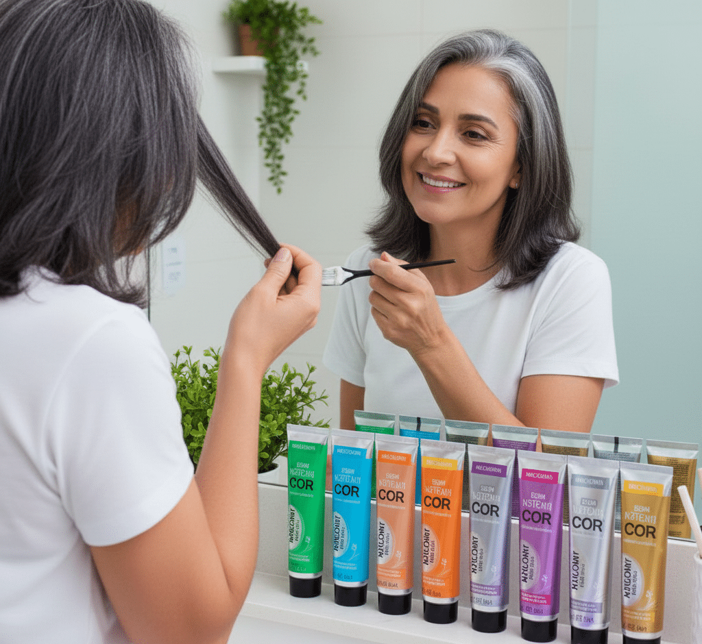 Três tintas que cobrem cabelos brancos rapidamente