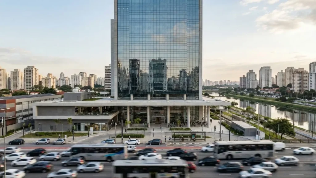 Gigante corporativo de São Paulo investe em mirante de vidro e transporte público