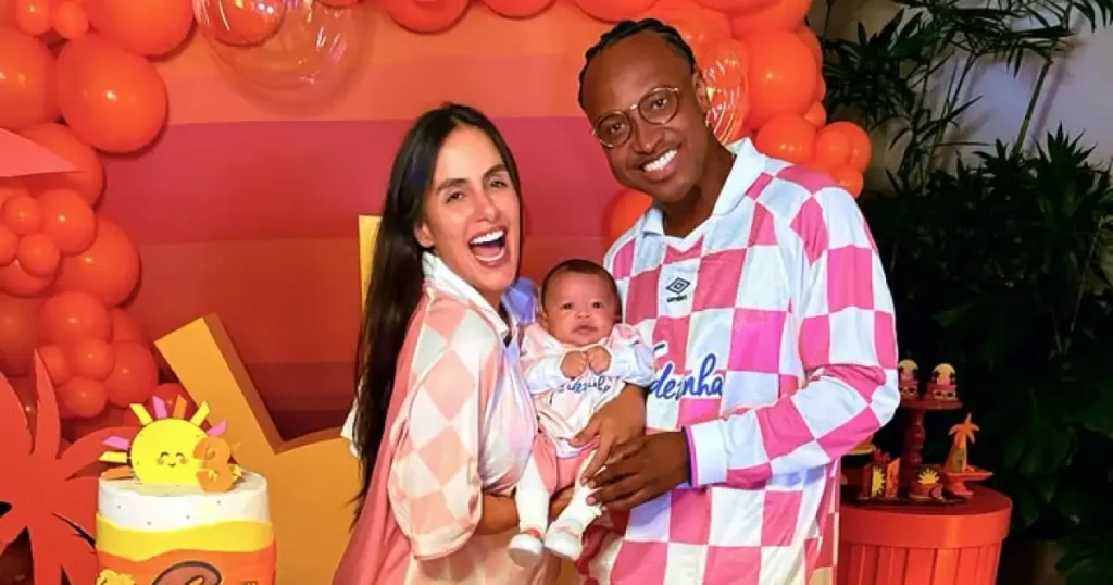Thiaguinho e ex-BBB comemoram aniversário do filho; veja fotos