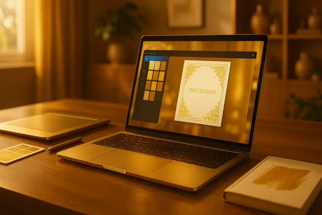 Cor dourada no Canva: códigos prontos, variações bonitas e como criar efeito Cor dourada no Canva: códigos prontos, variações bonitas e como criar efeito