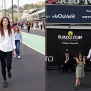 Kelly Piquet é elogiada com Max Verstappen em Mônaco