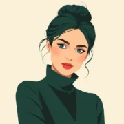Retrato ilustrado de Rafaela Madureira Leme